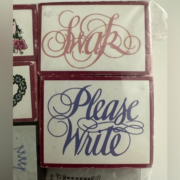 ME Ink MARY ENGELBREIT Rubber Stamping Set Quantity 15 in package  Vintage - Picture 3 of 8